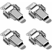 4 pezzi: chiusura a morsetto in acciaio inox, serratura a scatola, serratura a leva, gancio per porta, chiusura a levetta, chiusura a molla, chiusura von TRIMEC