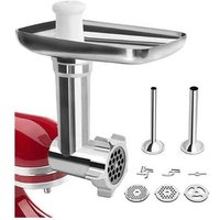 KitchenAid Fleischwolf-Aufsätze, Fleischwolf-Aufsatz für KitchenAid Standmixer mit 3 Mahlplatten und 2 Einfüllstutzen für KitchenAid Artisan KitchenAid Fleischwolf-Aufsätze, Fleischwolf-Aufsatz für KitchenAid Standmixer mit 3 Mahlplatten und 2 Einfüllstutzen für KitchenAid Artisan von TRIMEC