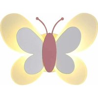 Applique da parete a LED per interni a forma di farfalla, applique per cameretta, decorazione da parete, lampada da comodino, luce notturna per von TRIMEC