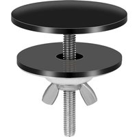 Coperchio per foro rubinetto nero, coperchio per foro rubinetto in acciaio inox da 5 cm, coperchio per foro lavello, copertura impermeabile per von TRIMEC