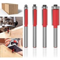 Cuscinetto per fresa da 6 mm, gambo da 6 mm, utensile da falegnameria, fresa per legno, fresa per rifilatura a filo in carburo, gambo per fresa per von TRIMEC
