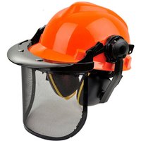 Elmetto di sicurezza forestale con sottogola. Casco da lavoro EN397 riflettente, ventilato e leggero per applicazioni forestali, edili, elettriche e von TRIMEC