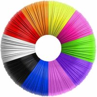 Filamento per penna 3D, ricariche di filamento PLA da 1,75 mm per penna 3D, 10 colori, 5 m ciascuna, filamento per penna 3D per bambini e adulti, von TRIMEC