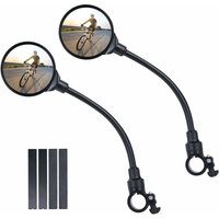 INHHUB Fahrrad-Rückspiegel, 2er-Pack 360° drehbare Weitwinkel-Fahrradspiegel, konvexe Sicherheitsspiegel aus Acryl für 22–30 mm Lenker, INHHUB Fahrrad-Rückspiegel, 2er-Pack 360° drehbare Weitwinkel-Fahrradspiegel, konvexe Sicherheitsspiegel aus Acryl für 22–30 mm Lenker, von TRIMEC