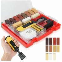 Kit di riparazione per pavimenti in legno, 11 stick di cera in diversi colori per la riparazione di laminati - Strumento per ritocchi a strisce Kit di riparazione per pavimenti in legno, 11 stick di cera in diversi colori per la riparazione di laminati - Strumento per ritocchi a strisce von TRIMEC