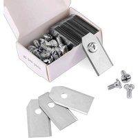 Lame di ricambio in titanio - per robot rasaerba Husqvarna Automower Gardena - con carburo di titanio - viti incluse (set da 30 argento) von TRIMEC