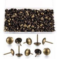 200 Stück dekorative Polsternägel, Möbelnägel aus antikem Messing mit Kunststoffbox für Sofas, Stühle, Möbel und Holzgegenstände – 11 von TRIMEC