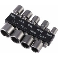 Porta punte per cacciavite, set di 9 punte per trapano con bussola imperiale da 5 a 10 pollici, 13 mm con dado a impatto per trapano con attacco von TRIMEC