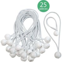 Promotion, Ball-Bungees für Planen, Gummi-Bungees für Banner, Planen, Pavillons, Zelte, Vordächer, Verlängerungsgeschirr, Planenhalter, weiß, 15 cm Promotion, Ball-Bungees für Planen, Gummi-Bungees für Banner, Planen, Pavillons, Zelte, Vordächer, Verlängerungsgeschirr, Planenhalter, weiß, 15 cm von TRIMEC