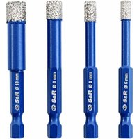 Punte diamantate per piastrelle in ceramica e porcellana Piastrelle, piastrelle di vetro, pietra. Set di 4 punte diamantate professionali von TRIMEC