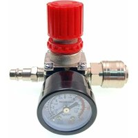 Regolatore di pressione per compressore d'aria da 1/4", regolatore di pressione pneumatico da 1/4", valvola di regolazione della pressione con Regolatore di pressione per compressore d'aria da 1/4", regolatore di pressione pneumatico da 1/4", valvola di regolazione della pressione con von TRIMEC