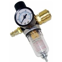 Riduttore di pressione, unità di manutenzione aria compressa, regolatore di pressione da 1/4" con separatore d'acqua e attacchi rapidi tedeschi per von TRIMEC