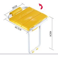 Siège de douche rabattable en aluminium époxy jaune Siège de douche rabattable en aluminium époxy jaune von TRIMEC