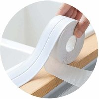 Sigillante in silicone bianco per bagno, nastro sigillante per cucina o bagno, nastro autoadesivo antimuffa e antiperdita adatto a molte occasioni (2 von TRIMEC