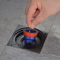 Siphon de sol de douche, anti-reflux, anti-odeur, siphon de cuisine, siphon de salle de bain, silicone, anti-odeur, vanne de vidange rapide, 5,3 x von TRIMEC