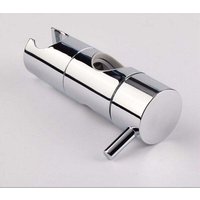 Brausehalter, verstellbarer Durchmesser 22 mm, Chrom + ABS, einfache Installation, kompatibel mit Duschstange (22 mm Durchmesser plattiertes Rohr) von TRIMEC