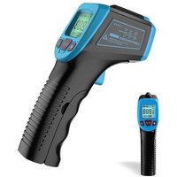 Termometro a infrarossi, pistola laser digitale senza contatto da -58 °F a 1112 °F (da -50 °C a 600 °C) con display LCD, blu von TRIMEC