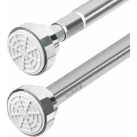 Tringle à rideau de douche extensible 50-85 cm, sans perçage, en acier inoxydable, pour porte de balcon et cabine de douche von TRIMEC