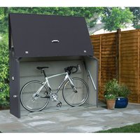 Metall Gerätebox, Fahrradbox Sesam, Aufbewahrungsbox inkl. Boden anthrazit 185 x 76 x 139 cm (l x b x h) - Trimetals von TRIMETALS