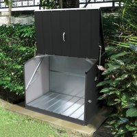 Metall Gerätebox, Fahrradbox Stowaway, Aufbewahrungsbox inkl. Boden anthrazit 136 x 87 x 112 cm (l x b x h) - Trimetals von TRIMETALS