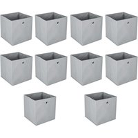 Trintion 10er Set Aufbewahrungsbox Faltbox Faltbare Stoff Faltkiste mit Fingerloch 32 x 32 x 32 cm für Kallax Regale oder Raumteiler Grau Trintion 10er Set Aufbewahrungsbox Faltbox Faltbare Stoff Faltkiste mit Fingerloch 32 x 32 x 32 cm für Kallax Regale oder Raumteiler Grau von TRINTION