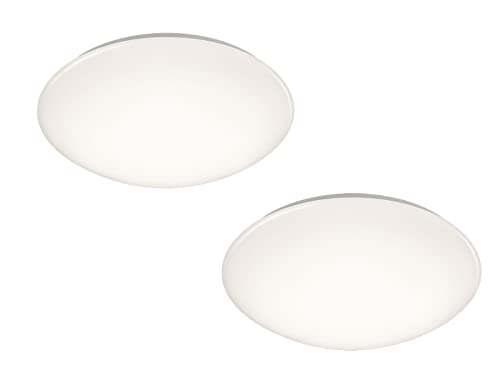 2er SET Feuchtraumgeeignete Deckenleuchten Acryl Weiß Ø 37cm von meineWunschleuchte