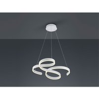 Defibrico - led Pendelleuchte francis Weiß Stufen Dimmer Design geschwungen, Breite 72cm von DEFIBRICO