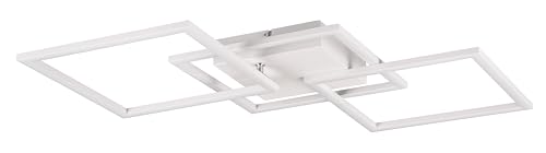 Reality Leuchten LED Deckenleuchte Trail R64493131, Metall Weiß matt, inkl. 31 Watt LED von TRIO LIGHTING FOR YOU