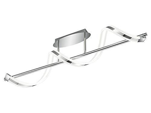 Trio Leuchten LED Deckenleuchte Sydney 672910106, Metall chrom, inkl. 20 Watt LED, 18 x 103 x 27 cm von TRIO LIGHTING FOR YOU