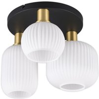 [GEBRAUCHT] Trio Lighting Deckenleuchte Lampe Diva Weiß Messingfarben Glas Metall Leuchte B-Ware von TRIO LIGHTING