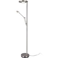 Trio Lighting - gebraucht] LED-Deckenfluter Barrie Stehlampe Lampe Leselicht nickel matt von TRIO LIGHTING