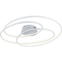 Trio Lighting - gebraucht] LED-Deckenlampe Gale Deckenleuchte Deckenlicht led 80 cm weiß matt von TRIO LIGHTING