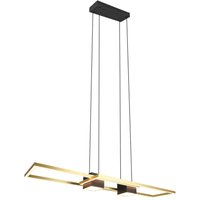 Trio Lighting - gebraucht] Led Hängelampe Albany Schwarz Gold 100 x 28 Cm Alu Cct Lampe Spot B-Ware von TRIO LIGHTING