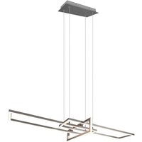 Trio Lighting - gebraucht] Led Hängeleuchte Salinas Deckenlampe Pendelleuchte Nickel Matt275 B-Ware von TRIO LIGHTING