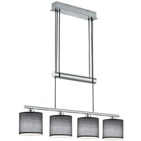 Gebraucht] Trio Lighting Retrofit Pendelleuchte Garda Pendelleuchte 4 Flg Nickelfarbig Grau B-Ware von TRIO LIGHTING