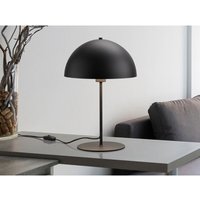 Trio Lighting - Große Tischleuchte nola aus Metall Schwarz, Lampenschirm innen Gold, Höhe 45cm von TRIO LIGHTING