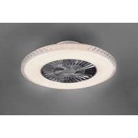 Harstad fÄcher- und deckenleuchte led satinierter diffusor und kristalleffekt mit multifunktionaler fernbedienung zur intensitÄts- und von REALITY LEUCHTEN