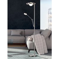 Led Deckenfluter barrie mit Leselampe verstellbar Silber 181cm Led Deckenfluter barrie mit Leselampe verstellbar Silber 181cm von TRIO LIGHTING