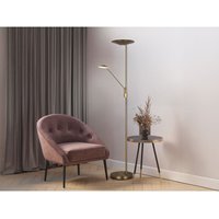 Led Deckenfluter brantford Altmessing schwenkbar mit Lesearm, Höhe 180cm von TRIO LIGHTING