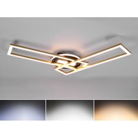 Trio Lighting - led Deckenleuchte twister Messing dimmbar, Lichtfarbe einstellbar, Breite 90cm von TRIO LIGHTING