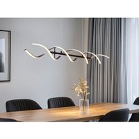 Led Pendelleuchte sequence dimmbar Lichtfarbe einstellbar Silber, Breite 104cm Led Pendelleuchte sequence dimmbar Lichtfarbe einstellbar Silber, Breite 104cm von TRIO LIGHTING