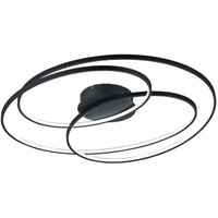[NEUWERTIG] B-Ware Trio Lighting Led Deckenlampe Gale Deckenlampe Deckenlicht 80 Cm Schwarz Matt von TRIO LIGHTING