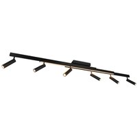 [NEUWERTIG] B-Ware Trio Lighting Led Deckenspot Strahler Zeno 6 Spots Schwarz Matt Metall von TRIO LIGHTING