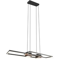 [NEUWERTIG] B-Ware Trio Lighting Led Hängelampe Pendelleuchte Albany Schwarz 100x28 Cm Deckenlampe von TRIO LIGHTING