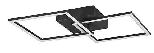 Reality Leuchten LED Deckenleuchte Trail R64492132, Metall Schwarz matt, inkl. 20 Watt LED von Reality Leuchten