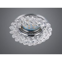Trio Lighting - Runder Deckeneinbaustrahler dolomite in Silber Chrom mit Kristallglas ø 9cm von TRIO LIGHTING