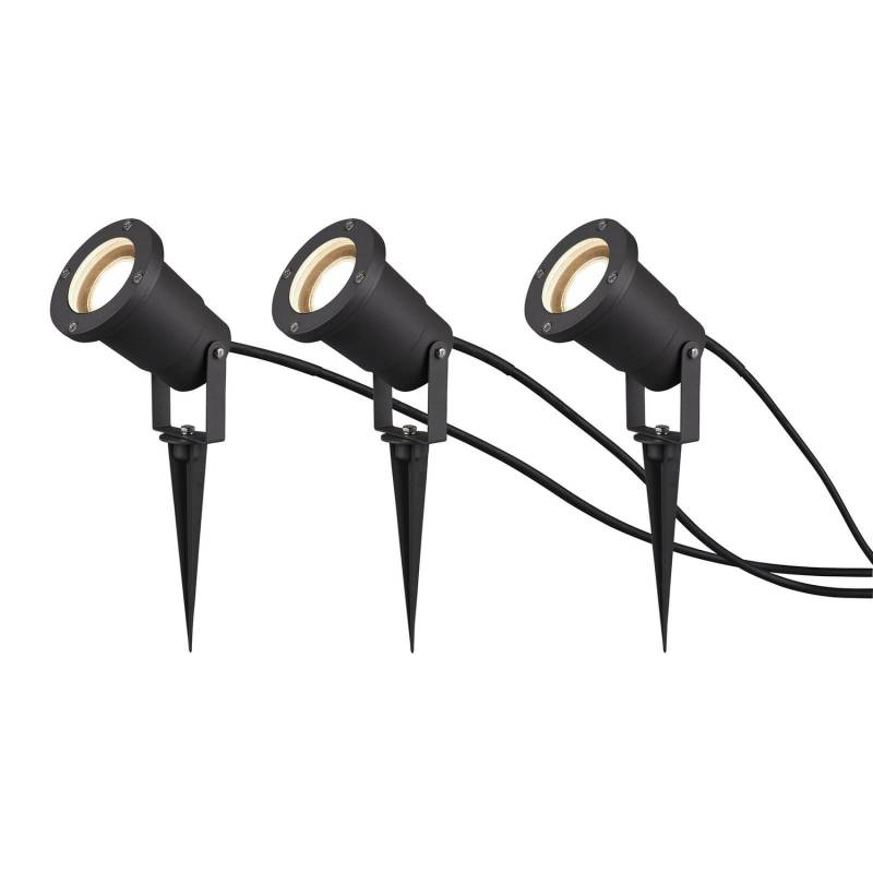 Trio Lighting Außenstrahler Ubangi Gartenleuchte Lampe Erdspieß 3er Anthrazit392 B-Ware von TRIO LIGHTING