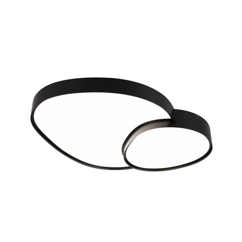 Trio Lighting LED-Deckenleuchte Rise schwarz 77 x 63 cm CCT dimmbar Deckenlampe von TRIO LIGHTING
