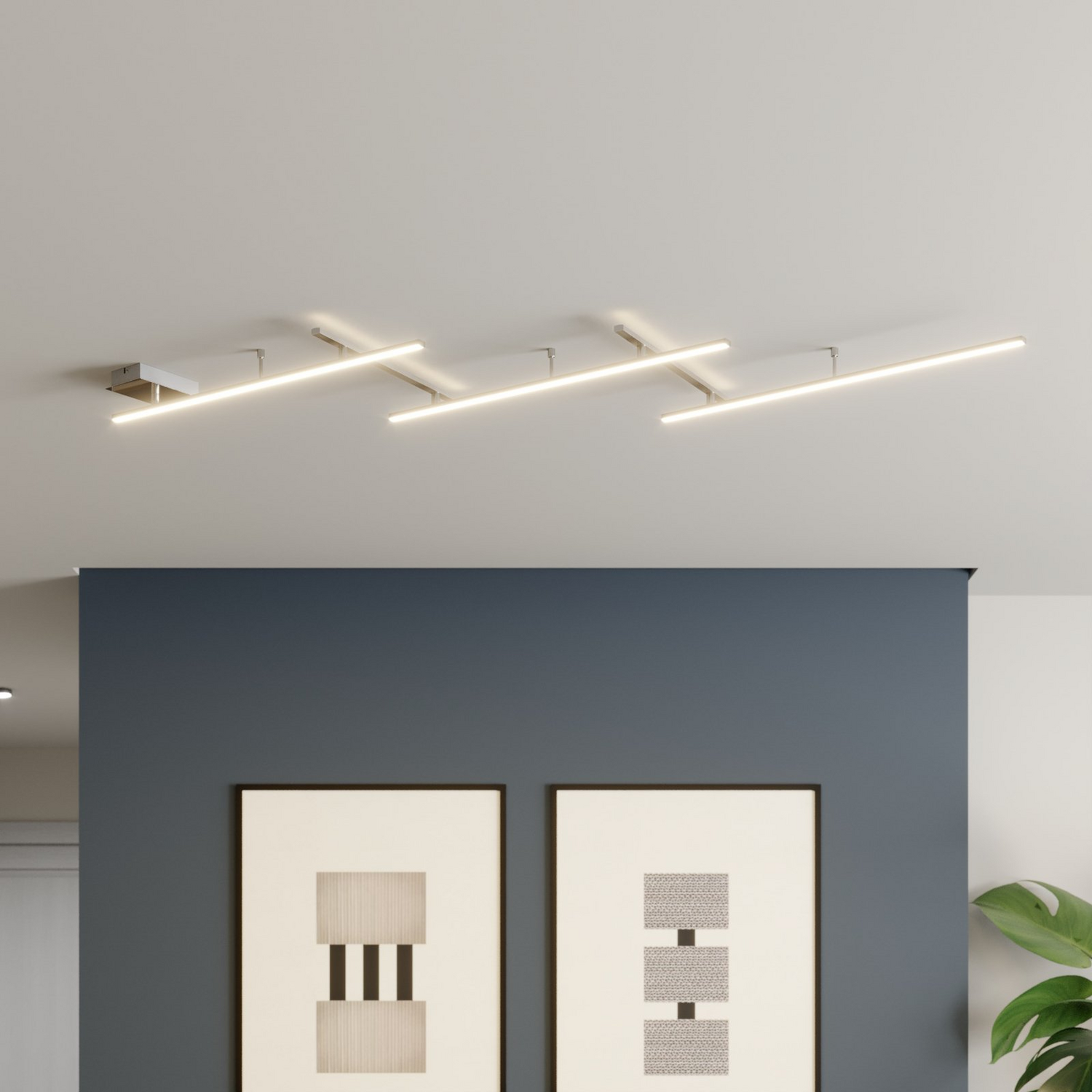Trio Lighting Led Deckenlampe Indira Hängelampe Lampe Leuchte Dimmbar 25 W Nickel B-Ware von TRIO LIGHTING
