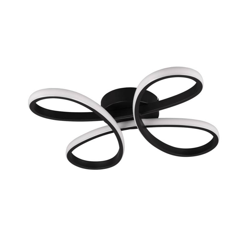 Trio Lighting Led Deckenleuchte Lampe Fly Led Schwarz Matt 3000 K 40x40cm Dimmbar B-Ware von TRIO LIGHTING